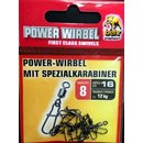 Power Wirbel mit Spezialkarabiner (Snap), 8 Stck...