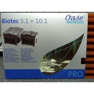 OASE Ersatzfilter rot für Biotec 5.1 10.1 Filterschwamm Biosmart 20/30.000