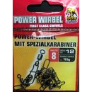 Power Wirbel mit Spezialkarabiner (Snap), 8 Stück Größe...