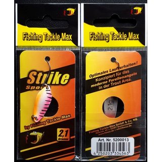 Forellen Spoon Fishing Tackle Max, FTM, Trout Spoon Strike 2,1g /3
